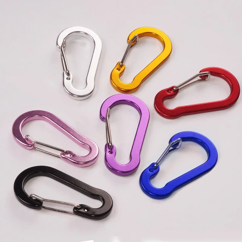 Outdoor Camping Outfit - 6/12PCS Carabiner Clip Set Tourist Small