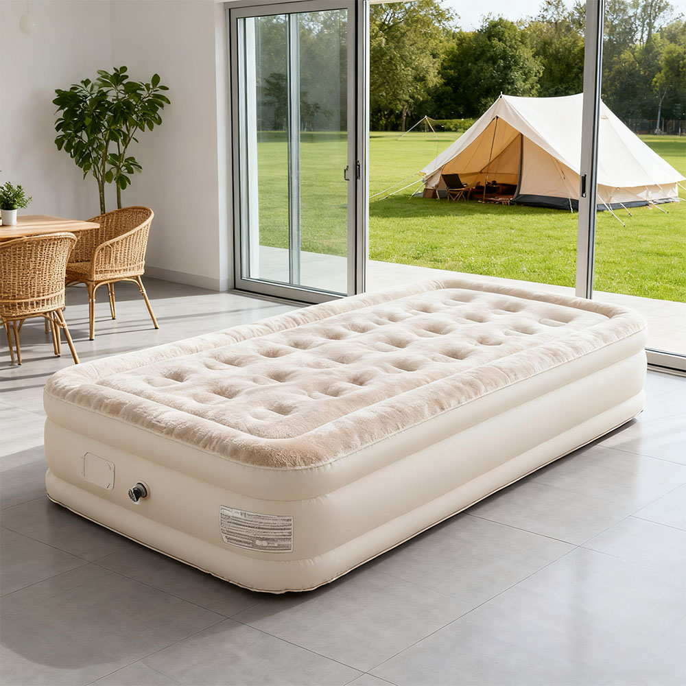 Outdoor Inflatable Camping Tent With Air Pump - Air Mattress Built-in Pump Self-inflating Mat