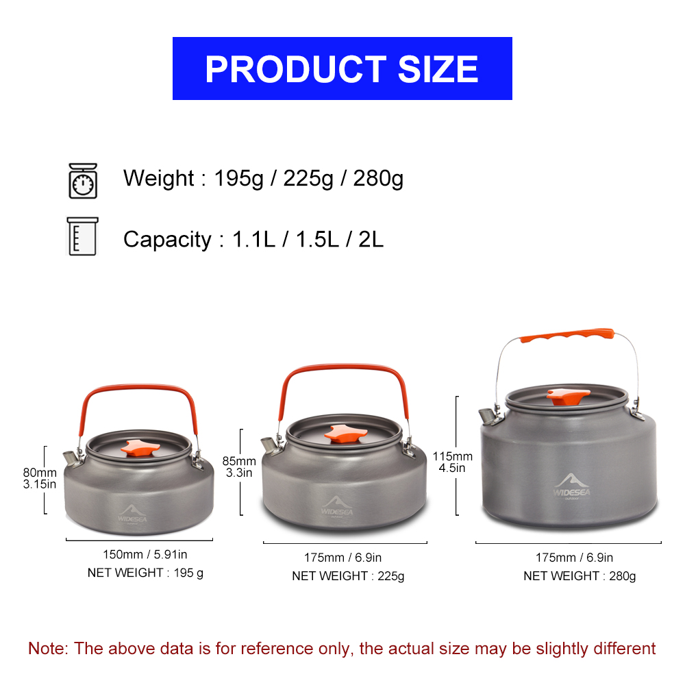 Widesea 1.1L 2L1.5L Camping Wa - đánh giá và giá Outdoor Camping Dining Set