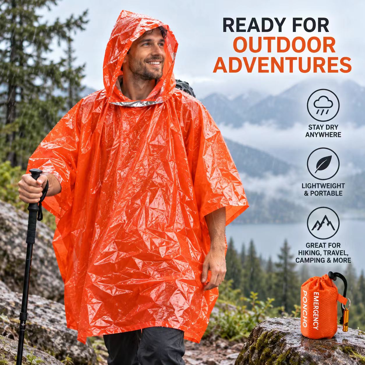 1Pc Lightweight Waterproof Rai - đánh giá và giá Outdoor Camping Gear