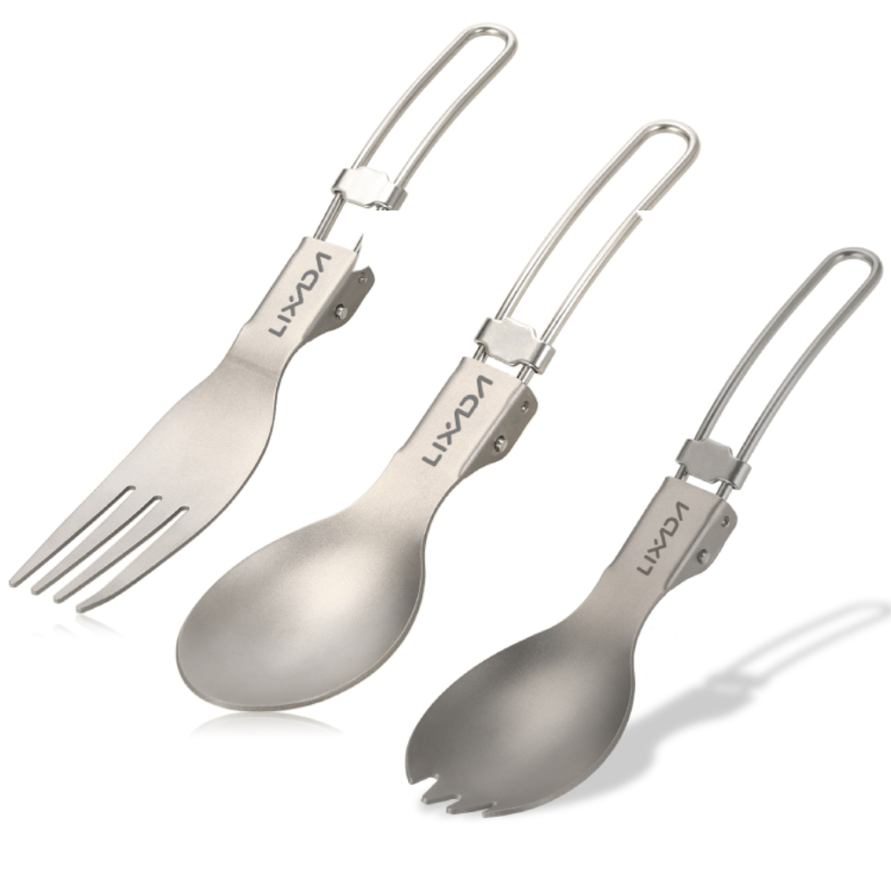 Lixada Titanium Folding Fork U - đánh giá và giá Outdoor Camping Dining Set