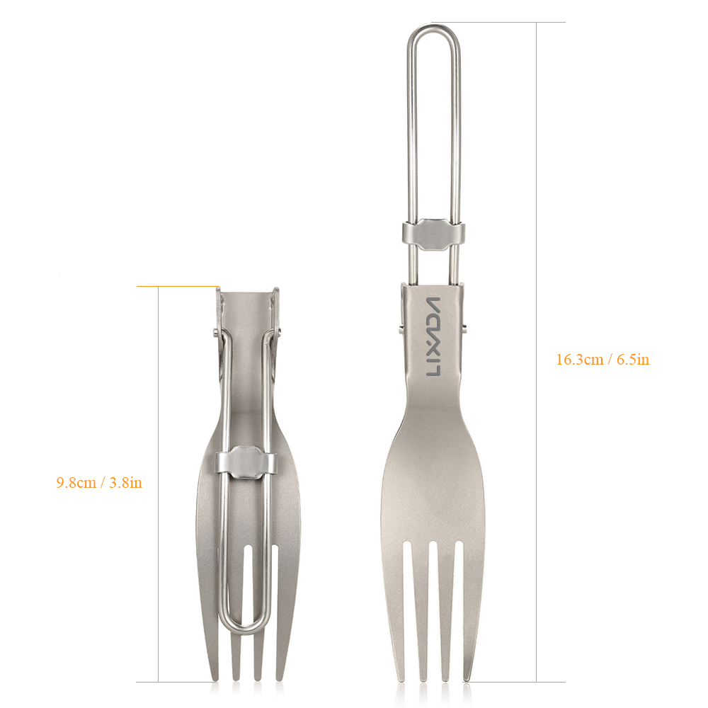 Lixada Titanium Folding Fork U - đánh giá và giá Outdoor Camping Dining Set