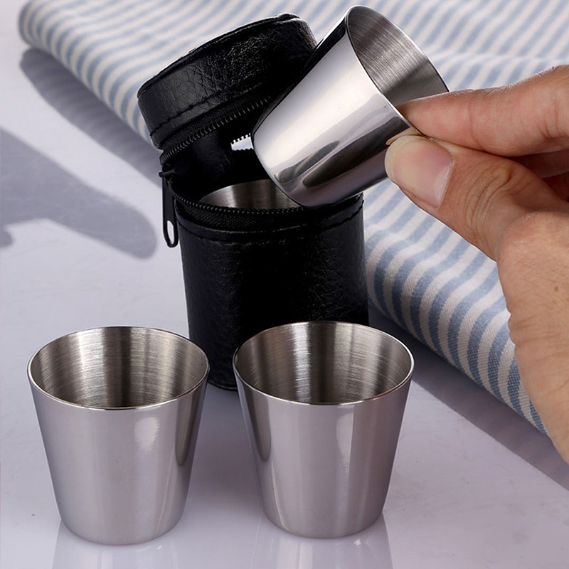 4/6Pcs Stainless Steel Cups Mi - đánh giá và giá Outdoor Camping Outfit