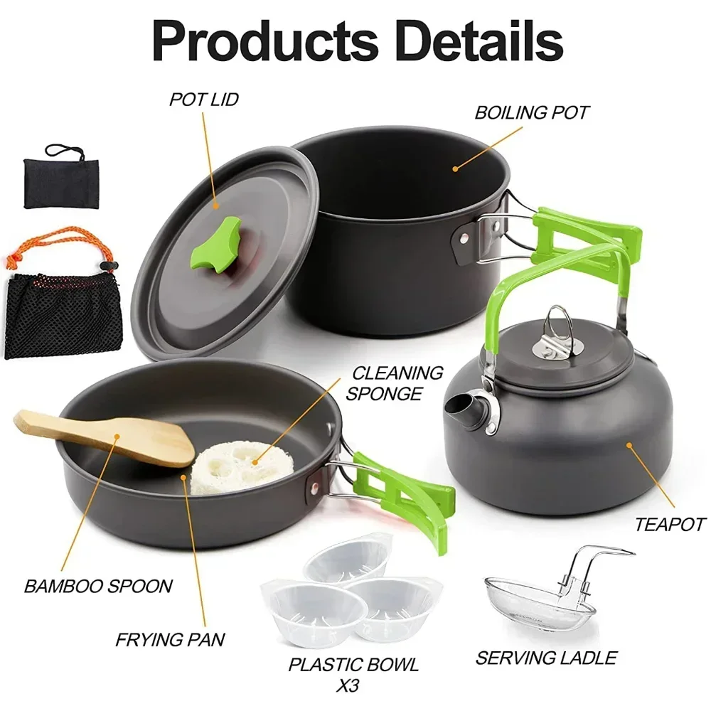 Camping Cooking Set Portable L - đánh giá và giá Outdoor Camping World