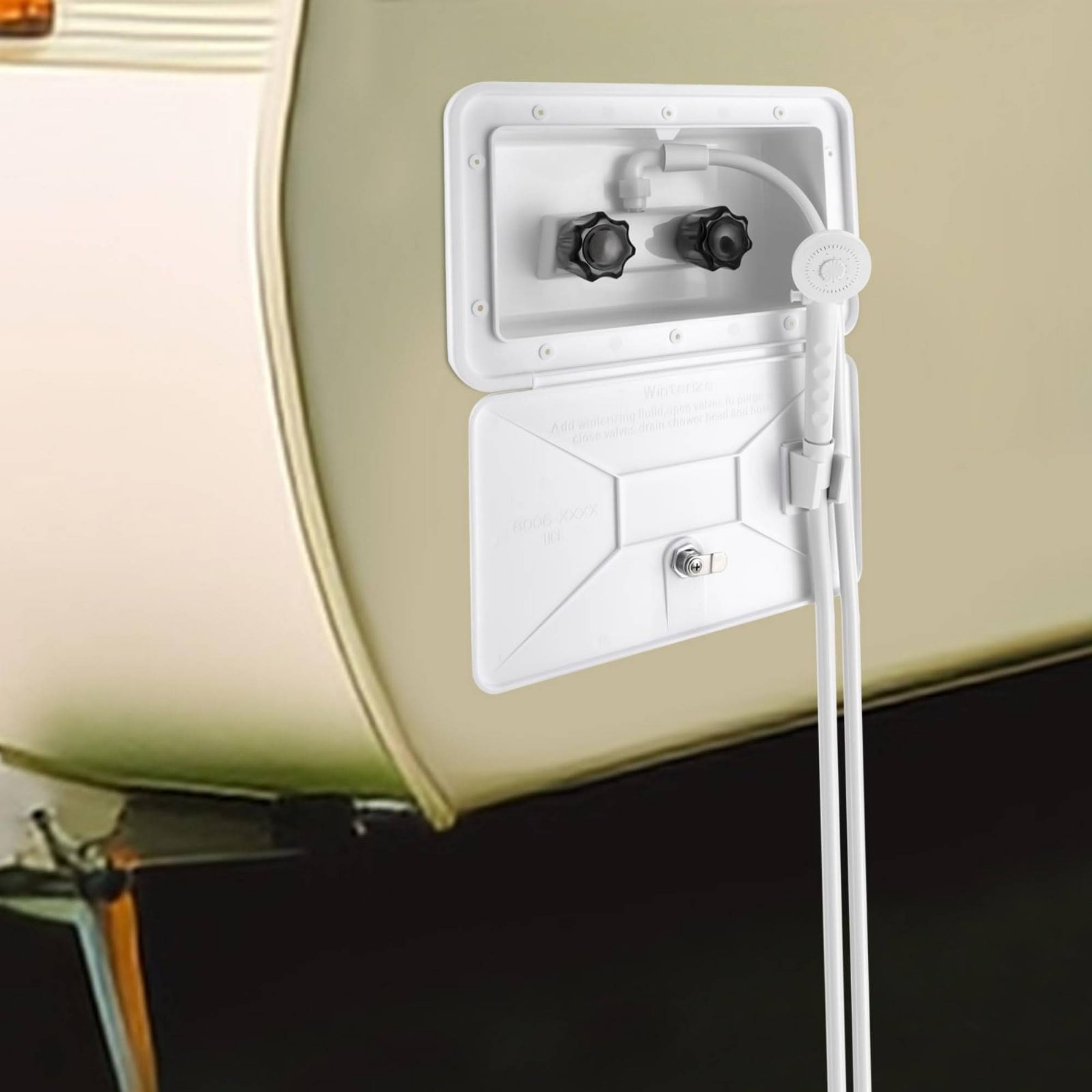 RV Exterior Shower Box Compact - đánh giá và giá Outdoor Camping Gear