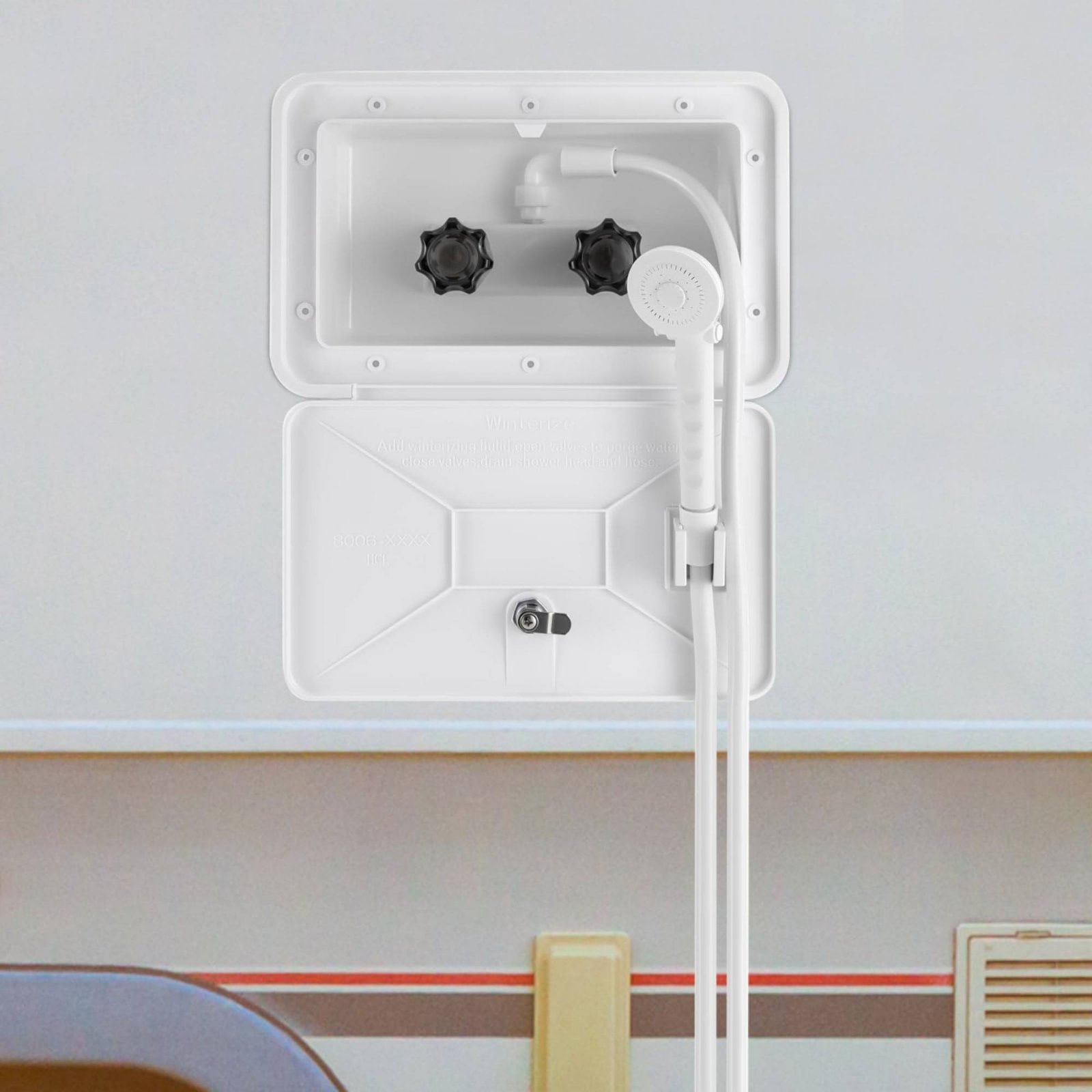 RV Exterior Shower Box Compact - đánh giá và giá Outdoor Camping Gear