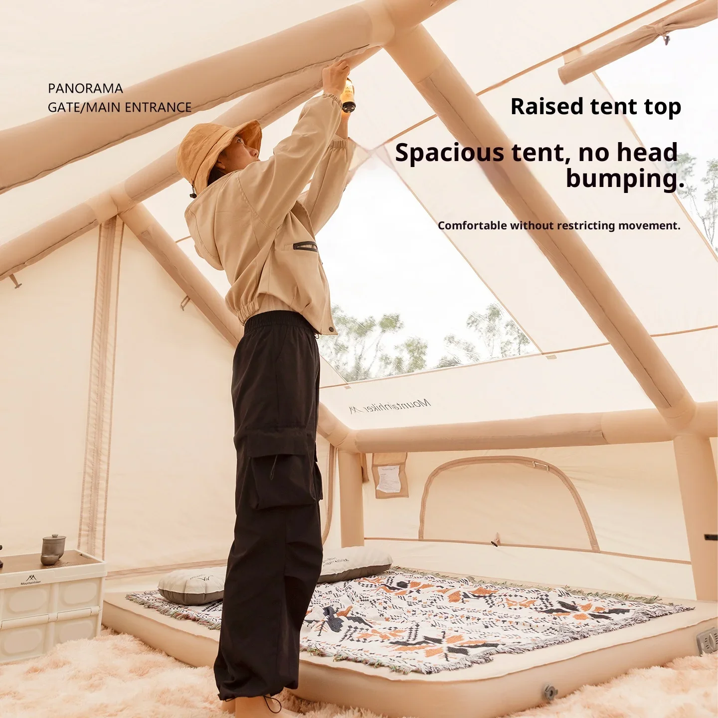 Mountainhiker Outdoor Camping  - đánh giá và giá Outdoor Inflatable Camping Tent With Air Pump