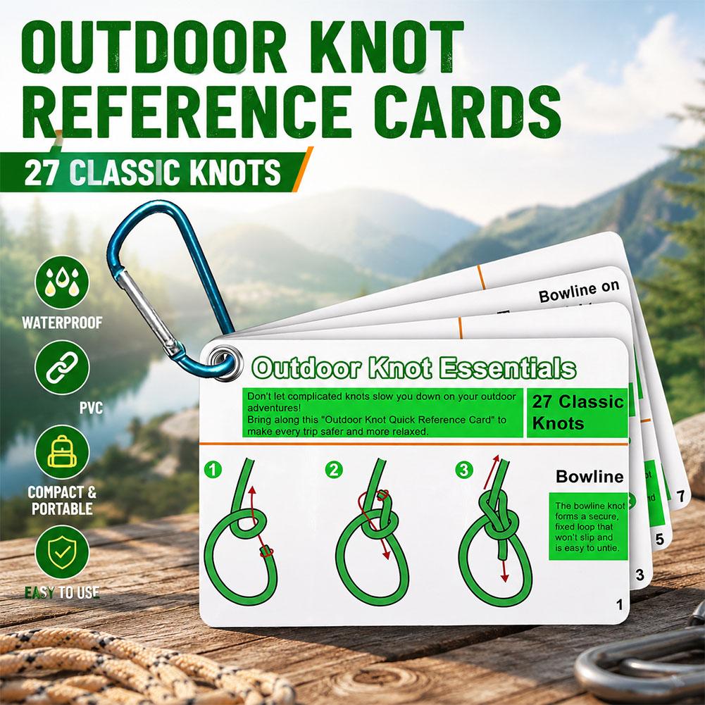 Outdoor Knot Reference Guide,  - đánh giá và giá Outdoor Camping Essentials