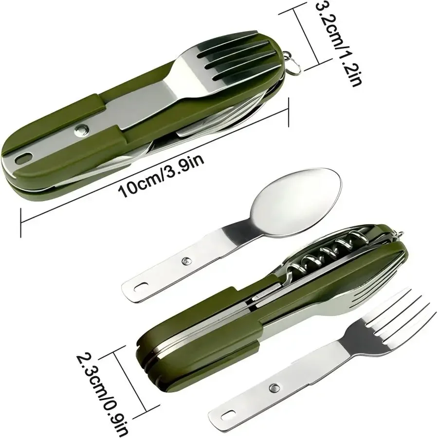Camping Gear 5-in-1 Stainless  - đánh giá và giá Outdoor Camping World