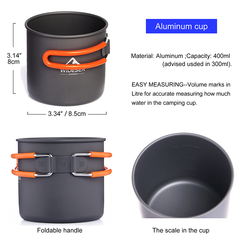 Widesea Camping Cookware Set O - đánh giá và giá Outdoor Camping Dining Set
