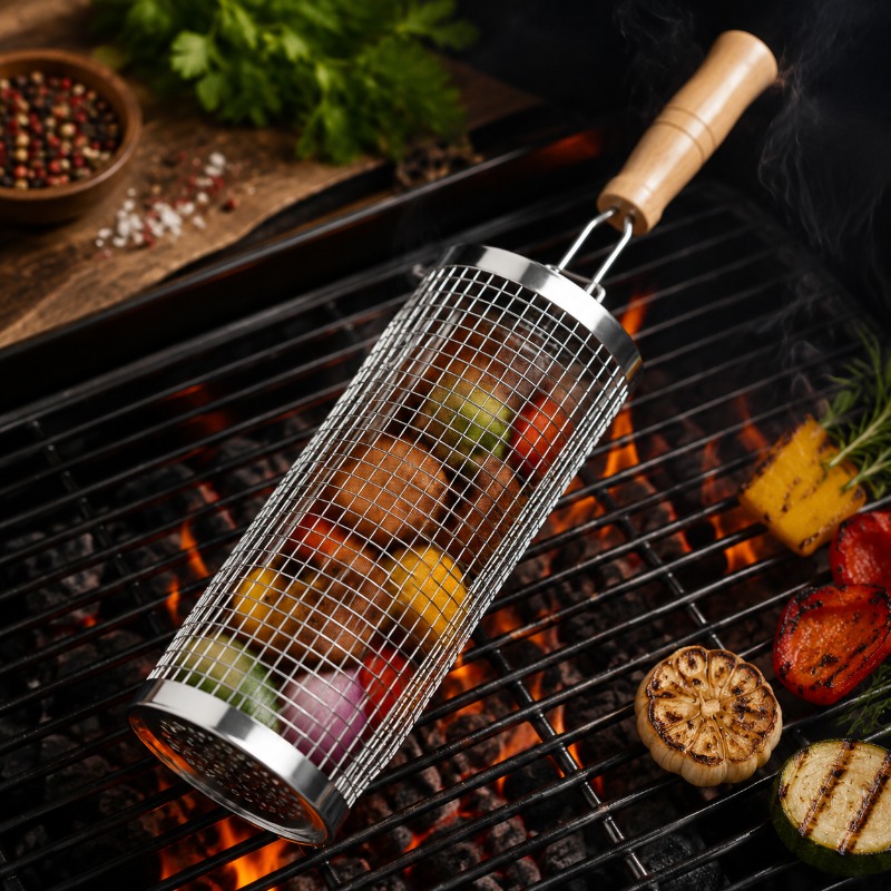 Round Barbecue Grill Basket Se - đánh giá và giá Outdoor Camping Essentials