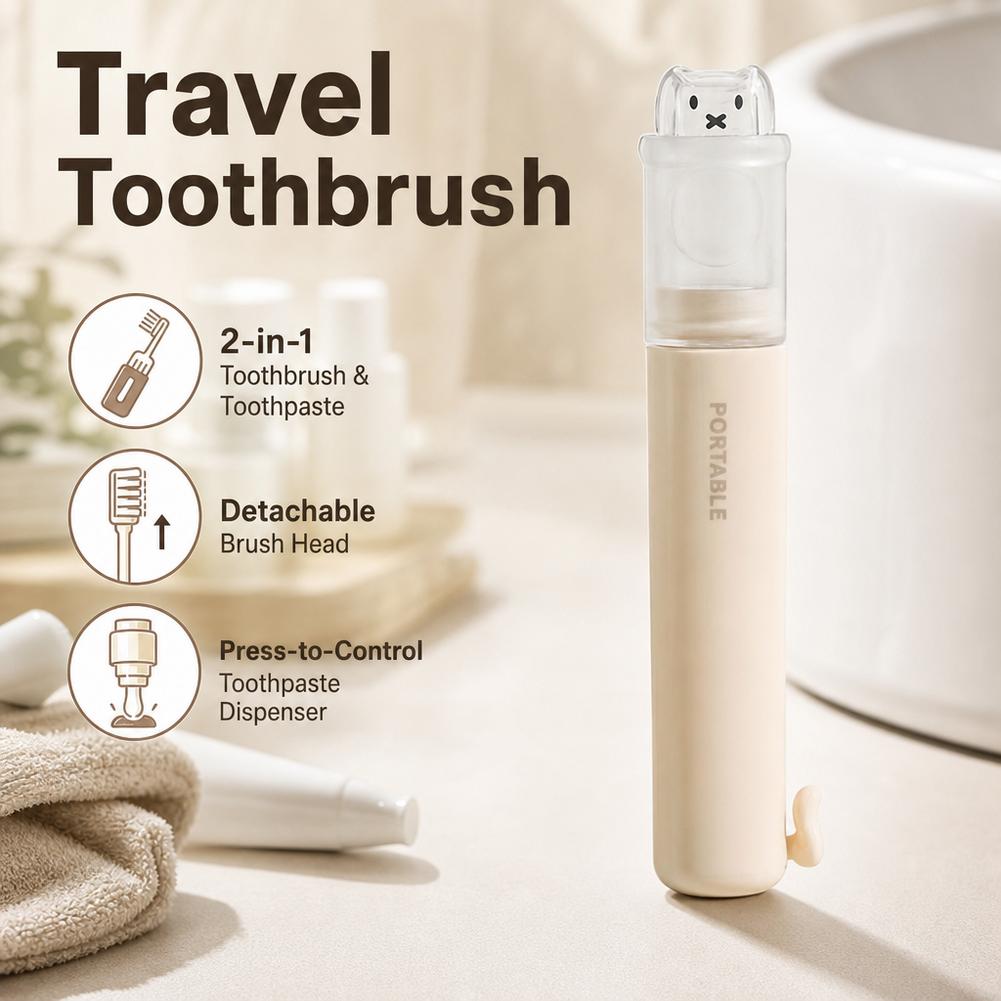 2-IN-1 Travel Toothbrush Porta - đánh giá và giá Outdoor Camping Outfit